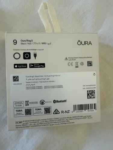 Oura ring 5 tamanho 9 novo lacrado