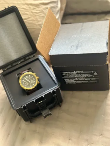 Relógio Citizen Promaster Skyhawk AT Eco-Drive Marrom JY8084-09H