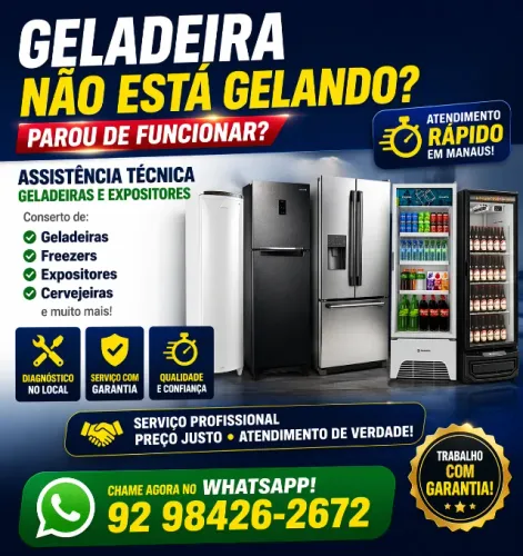 Geladeiras, Freezers, Expositores - Assistência Técnica