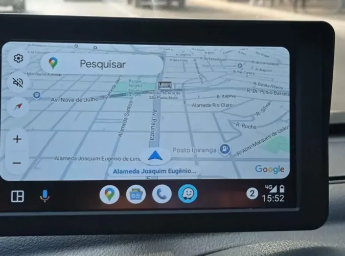 Tela multimídia com carplay e Android Auto - Não precisa instalar - Nova