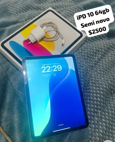 Tablete iPad 10 semi novo 