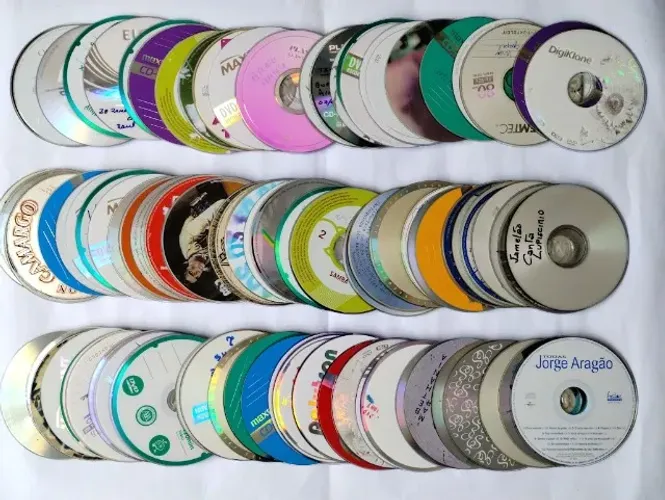 Lote 100 Cds e Dvd Para Artesanato Arte Decoração