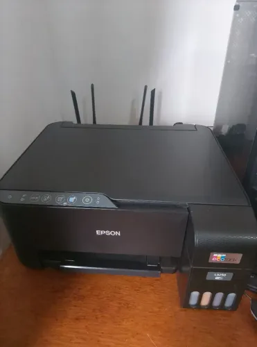 Impressora multifuncional cor Epson ecotank L3250 preto 127/220v