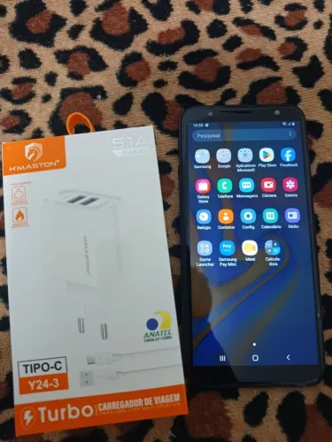 Samsung 32gb, leitor digital R$280,00