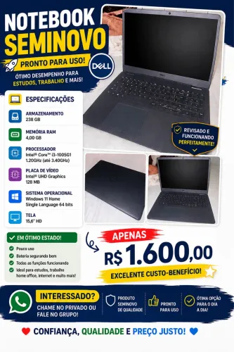? COMPUTADOR DELL SEMINOVO - EXCELENTE ESTADO!