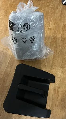 QSC CB10 bateria e energia na caixa