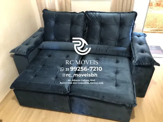 Sofá Londres Retrátil e Reclinável - Conforto para Ambientes Compactos