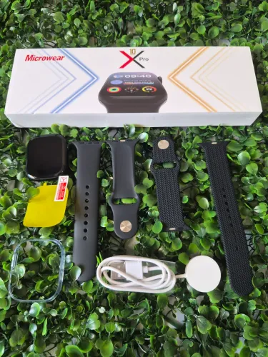 SmartWatch Microwear Com 2 Pulseiras Capinha e Película