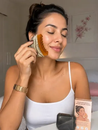 Escova facial para drenagem