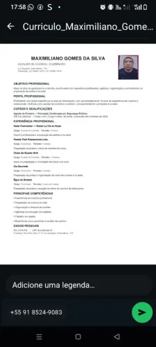 Currículo profissional