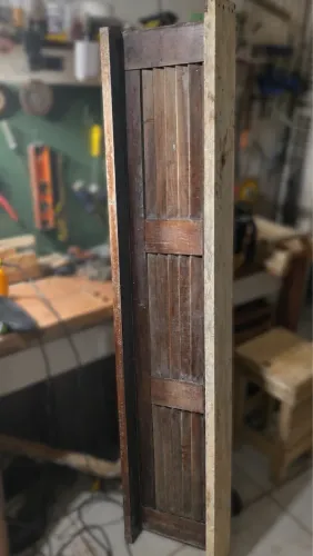 Bandeirola Veneziana 165cm x 30cm Madeira Maciça