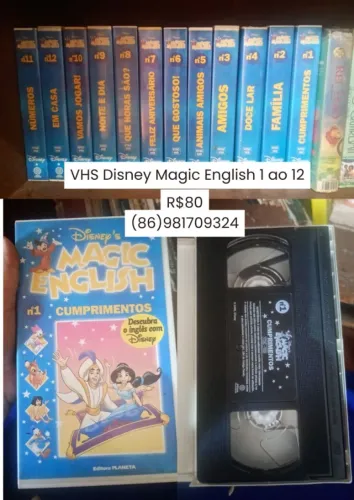 VHS Disney Magic English 1 ao 12