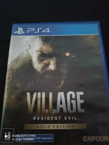 CD de ps4 Resident Evil village, novo na caixa