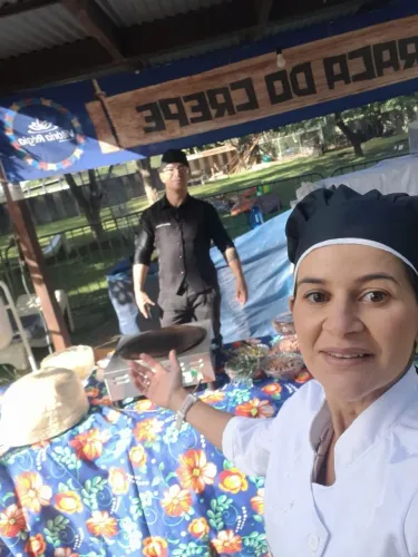 Buffet de Crepe, Jantar & Camarão Empanado 