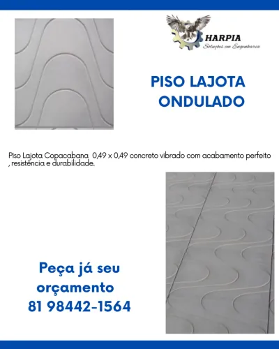 Lajota concreto vibrado