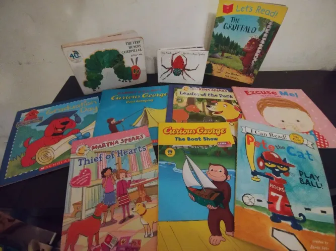 Lote 10 livros infantis em inglês