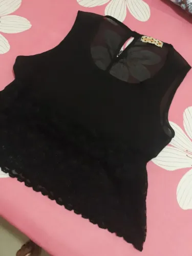 Blusa Renda com transparência