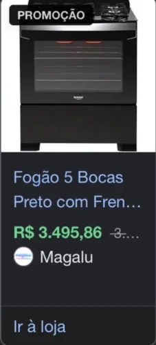 Fogão 5 bocas