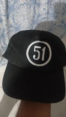 Bone bordado preto cachaça 51