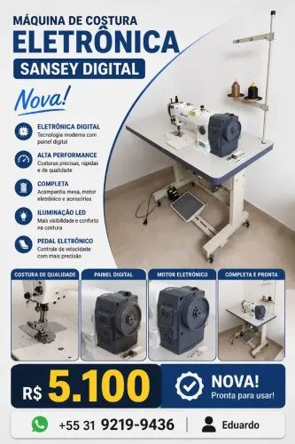 Máquina de Costura Eletrônica 