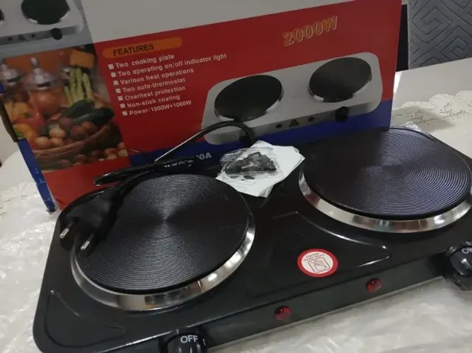 Fogão Elétrico Portátil 2 Bocas 2000w