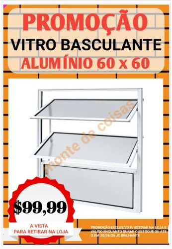 VITRO BASCULANTE 60 x 60 BRILHANTE !! PROMOÇÃO !!