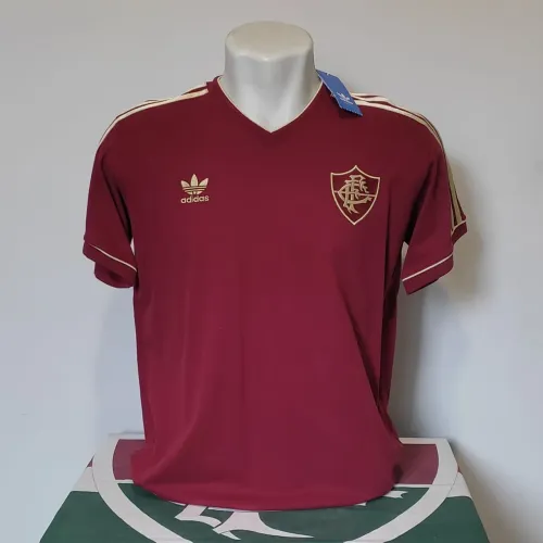 Camisa Flu Adidas originals grená e dourado 2015