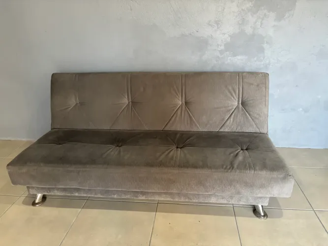 Sofá cama cinza