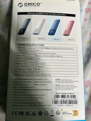 Gaveta USB ORICO nvme