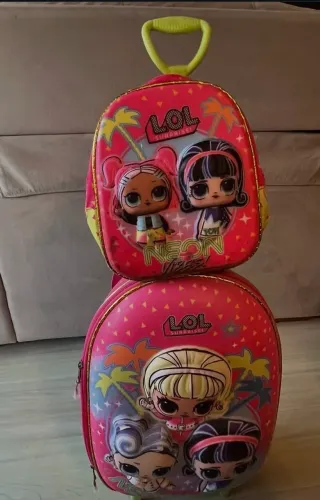 Kit Mochila Resistente LOL Surprise + Lancheira