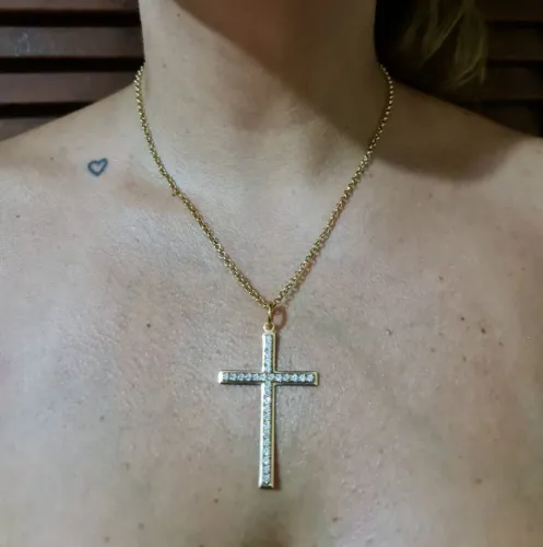 Pingente crucifixo Romannel