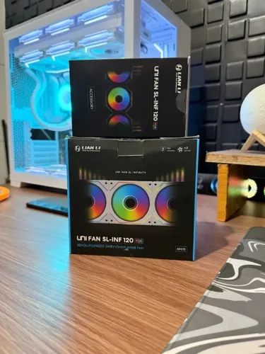 3 FANS LIAN LI INFINITYS + CONTROLADORA ( LEIA A DESCRIÇÃO )