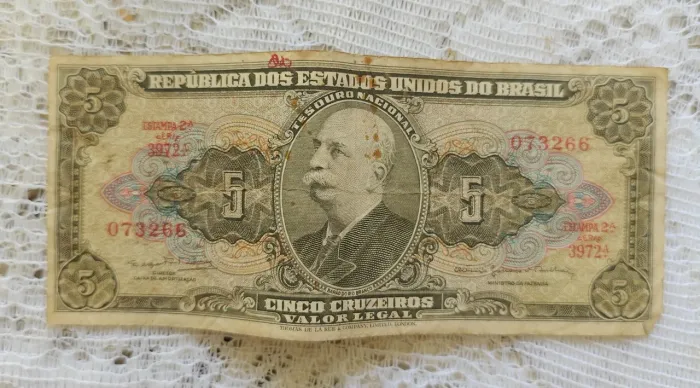 Nota de 5 Cruzeiros Barão do Rio Branco
