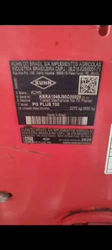 Plantadeira khun PG700 PLUS 
