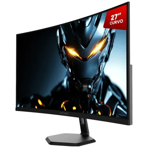 Monitor Gamer Pcyes Quartzo Q27C Curvo 27" Full HD, 100Hz, 5ms, VA, FreeSync - WZetta