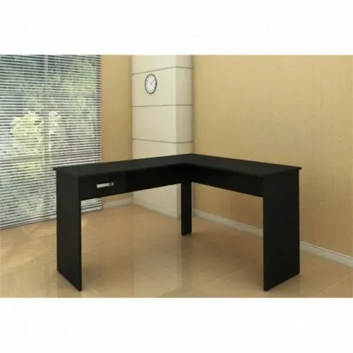 Mesa em L na cor preta nova