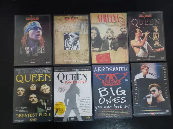 DVDs Originais de Rock Clássico - Excelente Estado