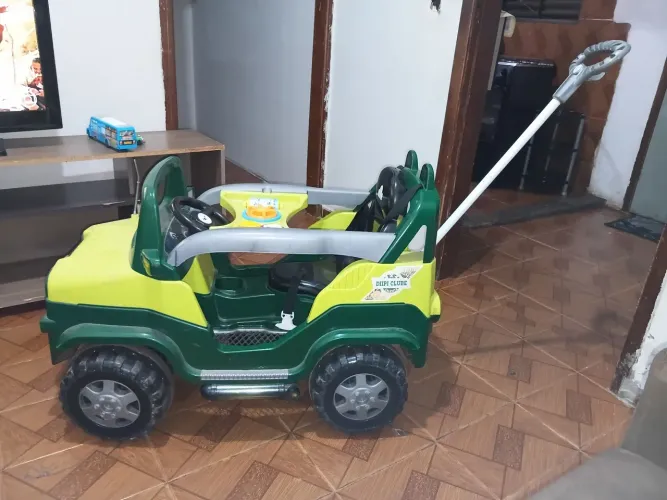 Jeep Infantil de passeio com haste