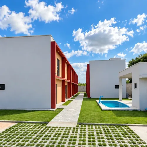 Sobrado para venda possui 47 metros quadrados com 2 quartos em Distrito Industrial - Horiz