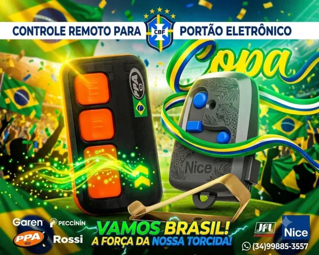 Controle remoto para motor de portão eletrônico