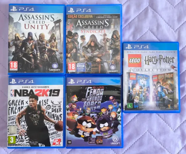 Jogos de PS4 Playstation 4 NBA Assassins Creed