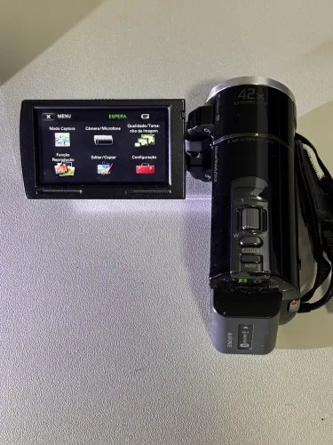 Camêra filmadora Sony PJ-10 com projetor.