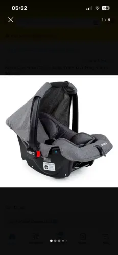 Cosco Kids, bebê  conforto preto 