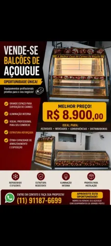 Balcão açougue profissional