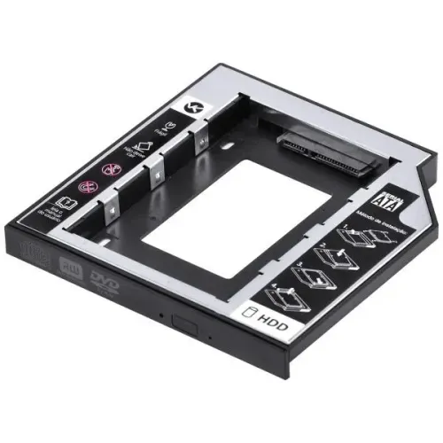 Adaptador Caddy 9,5mm/12,7mm para Hd/ssd 2,5" *ENTREGA GRÁTIS*