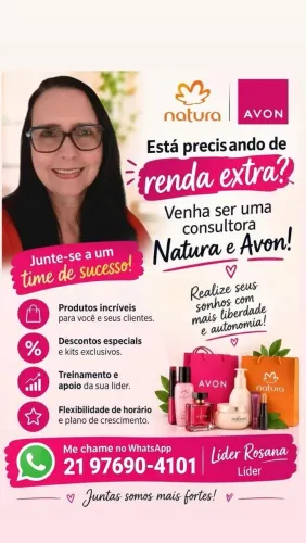Seja Consultora de Beleza Natura e Avon 