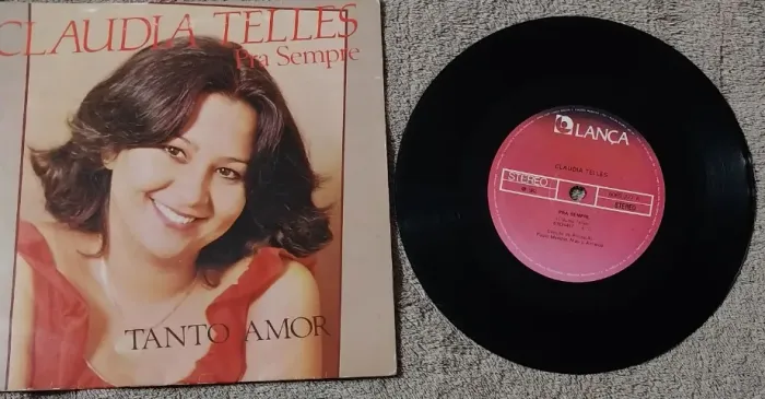EP vinil claudia telles - pra sempre e tanto amor