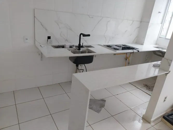 Balcão de mármore e granitos 
