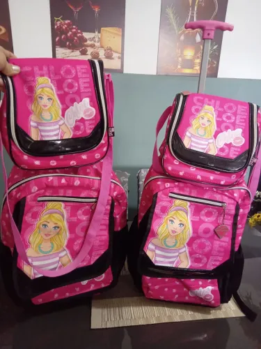 Mochila e lancheira barbie