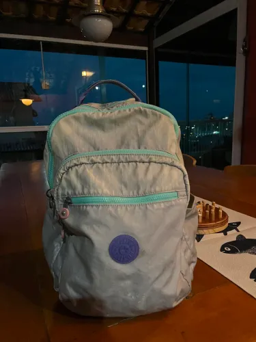 Mochila Kipling Prata
